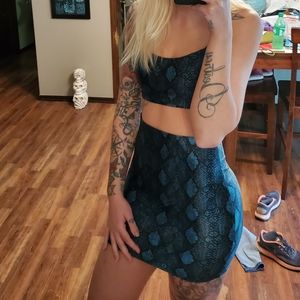 Snake Skin Two Piece Set